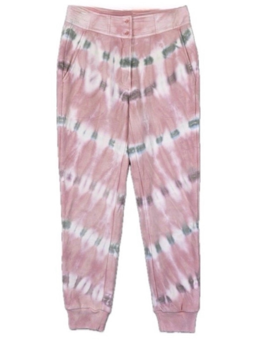 NWT [Something Navy] Bridget Button High-Waist Jogger Sweatpants Pink Women’s L - Picture 2 of 12